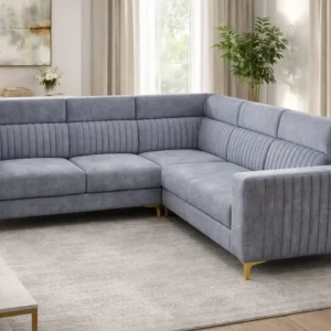 Modern L-Shaped Fabric Sectional Sofa